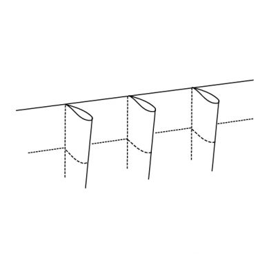 Plooien Enkele plooi Enkele plooi 400x400