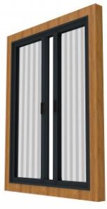 voorzet plissé dubbel